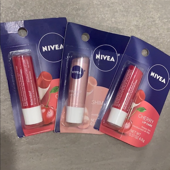 Other - Sealed Nivea Lip Care in Cherry and Shimmer